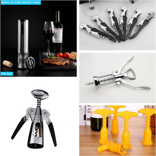 [FREESHIP] DỤNG CỤ KHUI RƯỢU, MỞ NẮP CHAI BẰNG KIM LOẠI, PIN SẠC ĐA NĂNG
