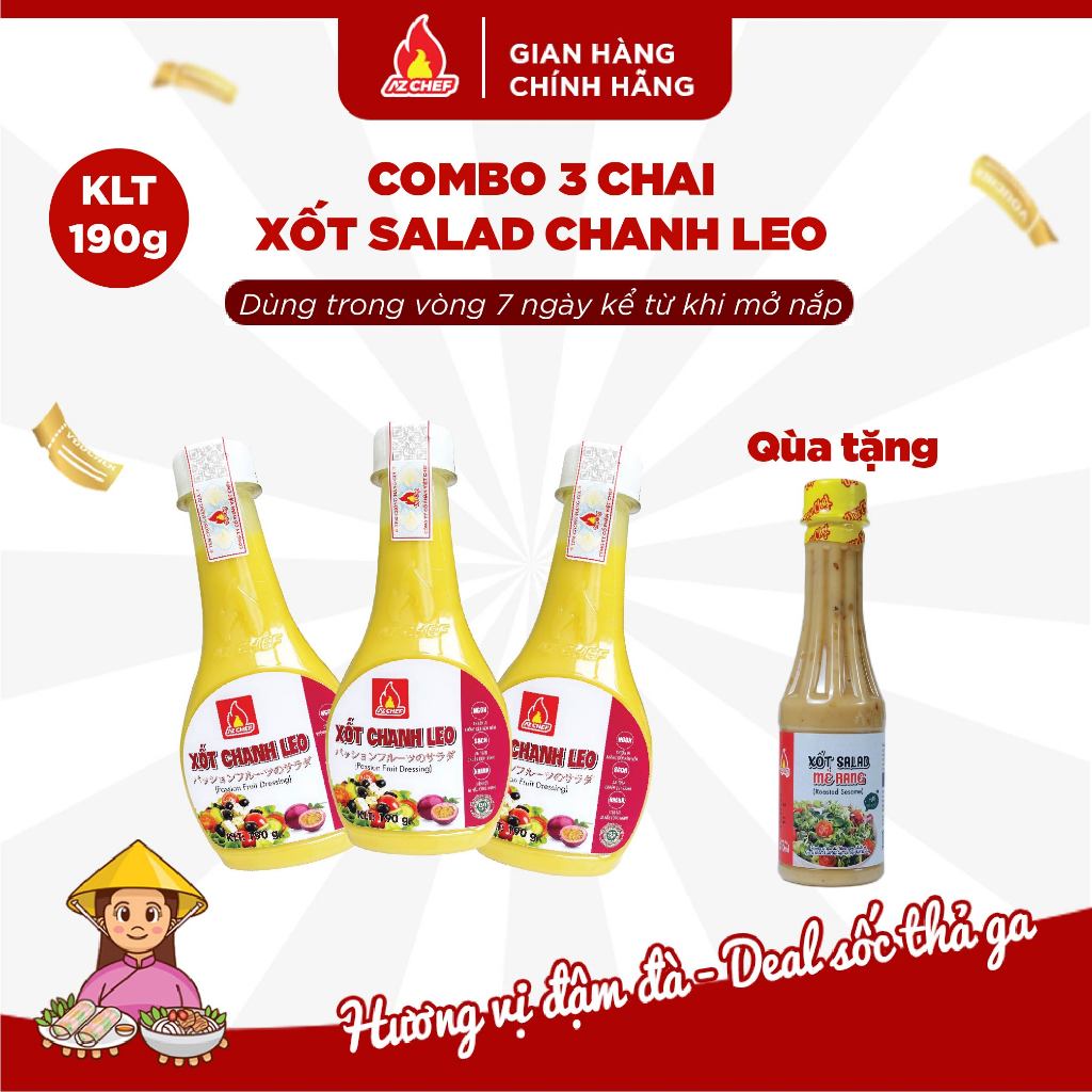 Sốt trộn Salad Chanh Leo ngon chuẩn vị AZ CHEF