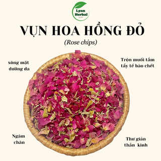 Vụn hoa hồng, cánh hoa hồng đà lạt làm trà thảo mộc, vụn hoa khô trang trí decor