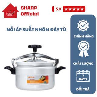 Nồi áp suất nhôm GPC1930 đáy từ nhiều dung tích, dùng trên mọi loại bếp
