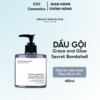Grace and Glow Dầu gội kiềm dầu Secret Bombshell Anti Oil and Repair Solution Shampoo 400ml 5922-01