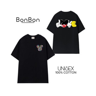 [Cotton 260Gsm] Áo Thun Chuột đôi Mickey Disney Unisex Form rộng 100% Cotton 2 chiều không phai Local Brand AC360