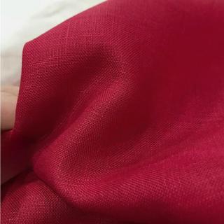 Áo dài cách tân cổ vuông vai bồng dài tay chất vải Linen
