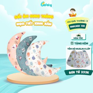 Gối Ôm Cho Bé Sơ Sinh Và Trẻ em 2 Lớp Chất Liệu Vải Lụa Mát Cao Cấp BAFABY 219