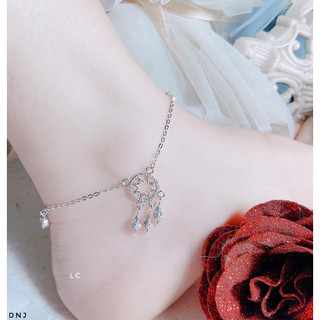 Lắc chân nữ bạc thật hình Dream mẫu mới cực xinh LINH MIU SILVER