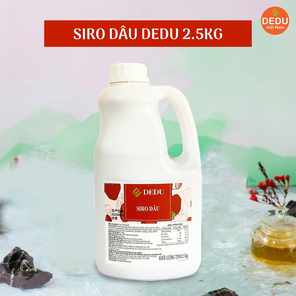 Siro dâu dedu 2.5kg