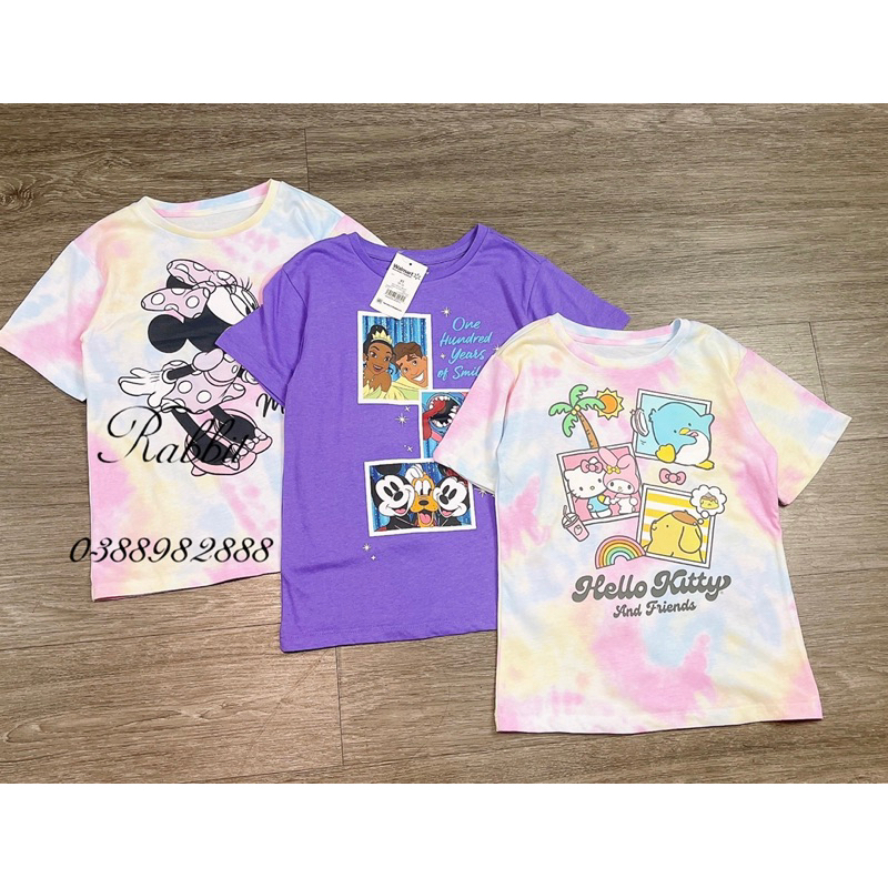 Áo thun cộc tay Minnie Kitty Stich