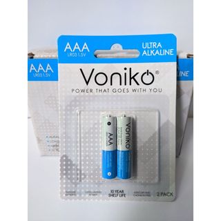 Vỉ 2 viên pin aa, aaa voniko alkaline ultra chính hãng thương hiệu mỹ 1.5v dung lượng cao 950mah