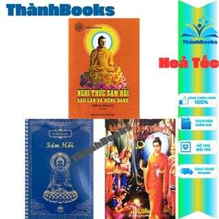 Sách - Sám Hối 35 Vị Phật + Chép kinh sám hối + Nghi thức sám hối sáu căn hồng danh