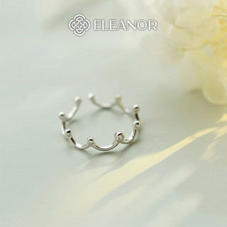 Nhẫn bạc nữ hở Eleanor Accessories kiểu dáng hình vương miệng phụ kiện trang sức 7433