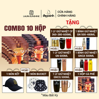 Combo 10 hộp Cà phê hòa tan Laura Coffee Nhật Kim Anh