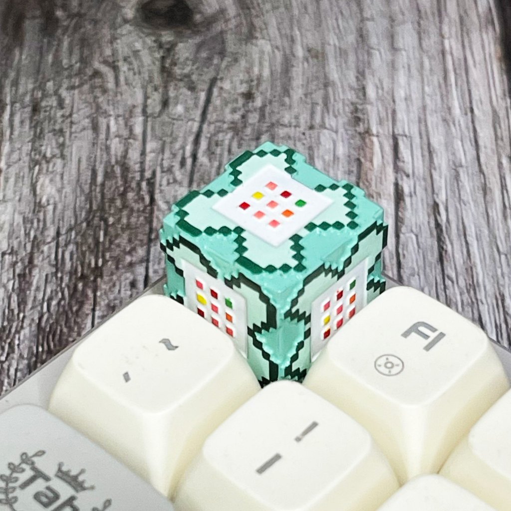 Nút keycap khối lệnh chuỗi trong Minecraft, 1u keycap, nút bàn phím máy tính, khối lệnh, Cherry MX k