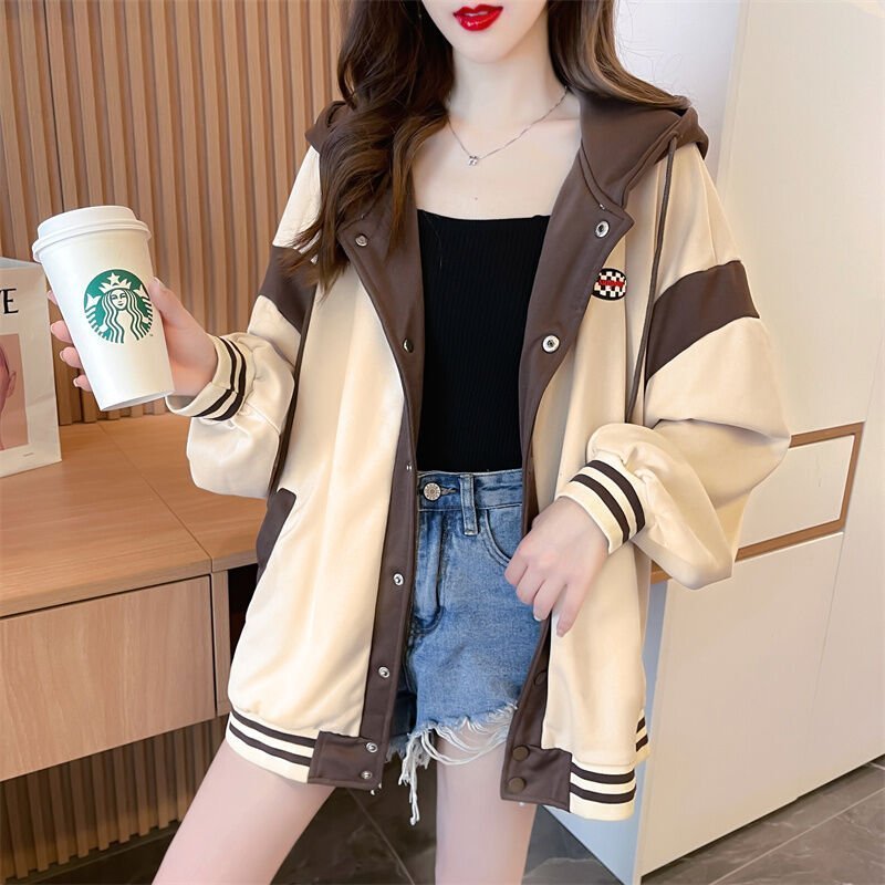 Áo khoác Nữ Hoodie Áo Khoác Nỉ Cặp Ulzzang Phong Cách Hàn Quốc Có Mũ 2 Lớp Dày Dặn.