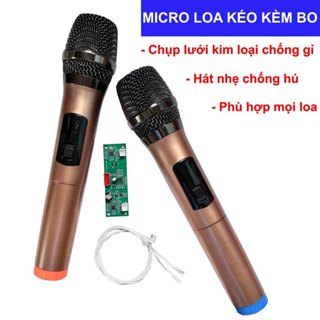 Micro loa kéo rẻ, chụp lưới inox chống gỉ, hát nhẹ, dễ dàng kết nối