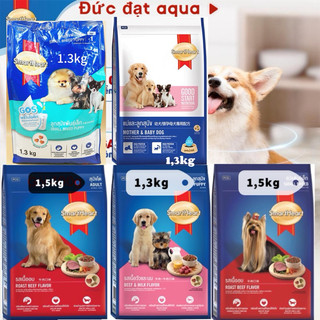Thức ăn Hạt Smartheart 1,3kg-1,5kg dành cho chó con, chó trưởng thành chó size nhỏ, chó bâu