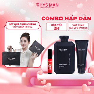 Quà tặng nam Sữa tắm nam 3 in 1 hương nước hoa & Sữa rửa mặt hương dừa 100ml & Xịt thơm miệng 10ml RHYS MAN