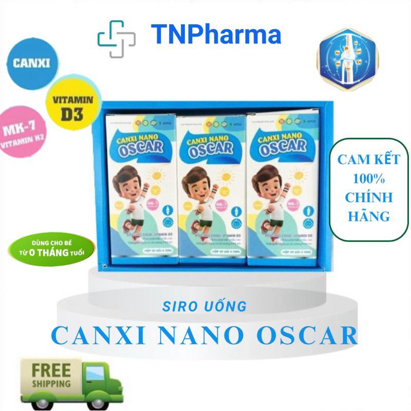 Canxi Nano Oscar -canxi hữu cơ, dễ hấp thu - bổ sung canxi, vitamin D3, phát triển chiều cao cho bé