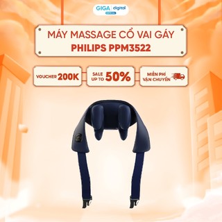Máy Massage cổ vai gáy Philips PPM3522 - Cường độ massage mạnh mẽ, 6 điểm tiếp xúc ôm sát vùng vai cổ giảm nhức mỏi