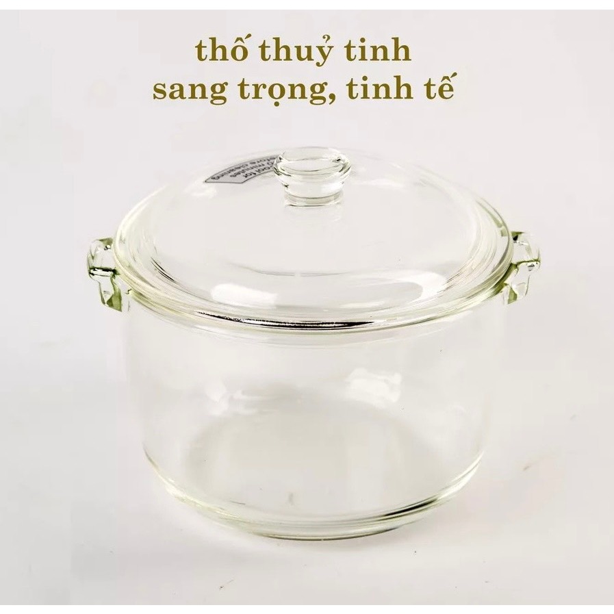 Máy Chưng Yến Cách Thủy Bennix BN-07SLC, Nồi Tiềm Hầm Chưng Yến Nấu Cháo Chậm Thố Thủy Tinh Cao Cấp 0.7L