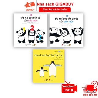 Sách - Combo 3 cuốn thể dục cùng con - Tranh truyện ehon Nhật Bản