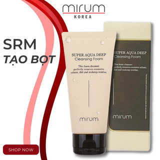 Sữa rửa mặt tạo bọt làm sạch sâu và giữ ẩm Mirum 120ml
