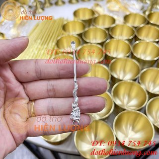 Bộ Ly Chén Đũa Dâng Đền Bằng Đồng