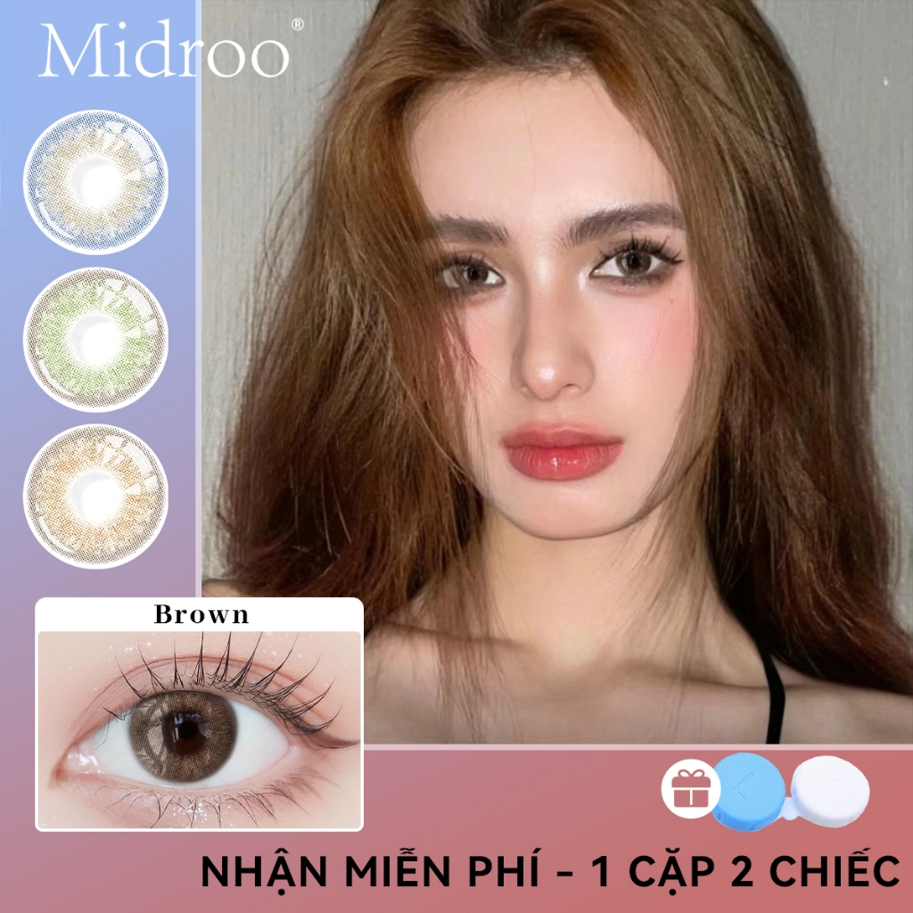 1 Cặp Kính áp tròng Midroo Lens Wildcat 1 Năm 1~8 Độ 14,0mm Kính áp tròng