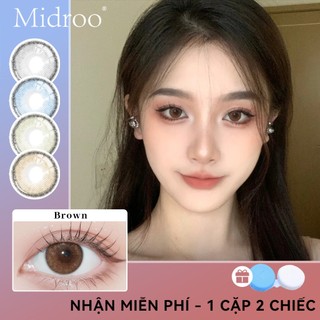 1 Cặp Kính áp tròng Midroo Lens Fog 1 Năm 0 Độ 14,0mm Kính áp tròng