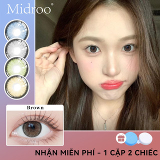 1 Cặp Kính áp tròng Midroo Lens Diamond 1 Năm 0~8 Độ 14,5mm Kính áp tròng