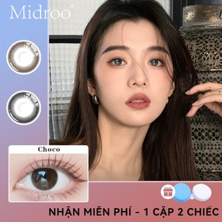 1 Cặp Kính áp tròng Midroo Lens Black Ring 1 Năm 0~8 Độ 14,0mm Kính áp tròng