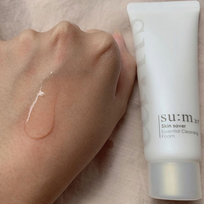 Sữa rửa mặt Su:m37 Skin Saver Essential Cleansing Foam Sum37 Làm sạch sâu Hàn Quốc 40ml
