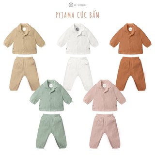 LE COON- Bộ Pyjama cúc bấm lecoon cho bé LC0882