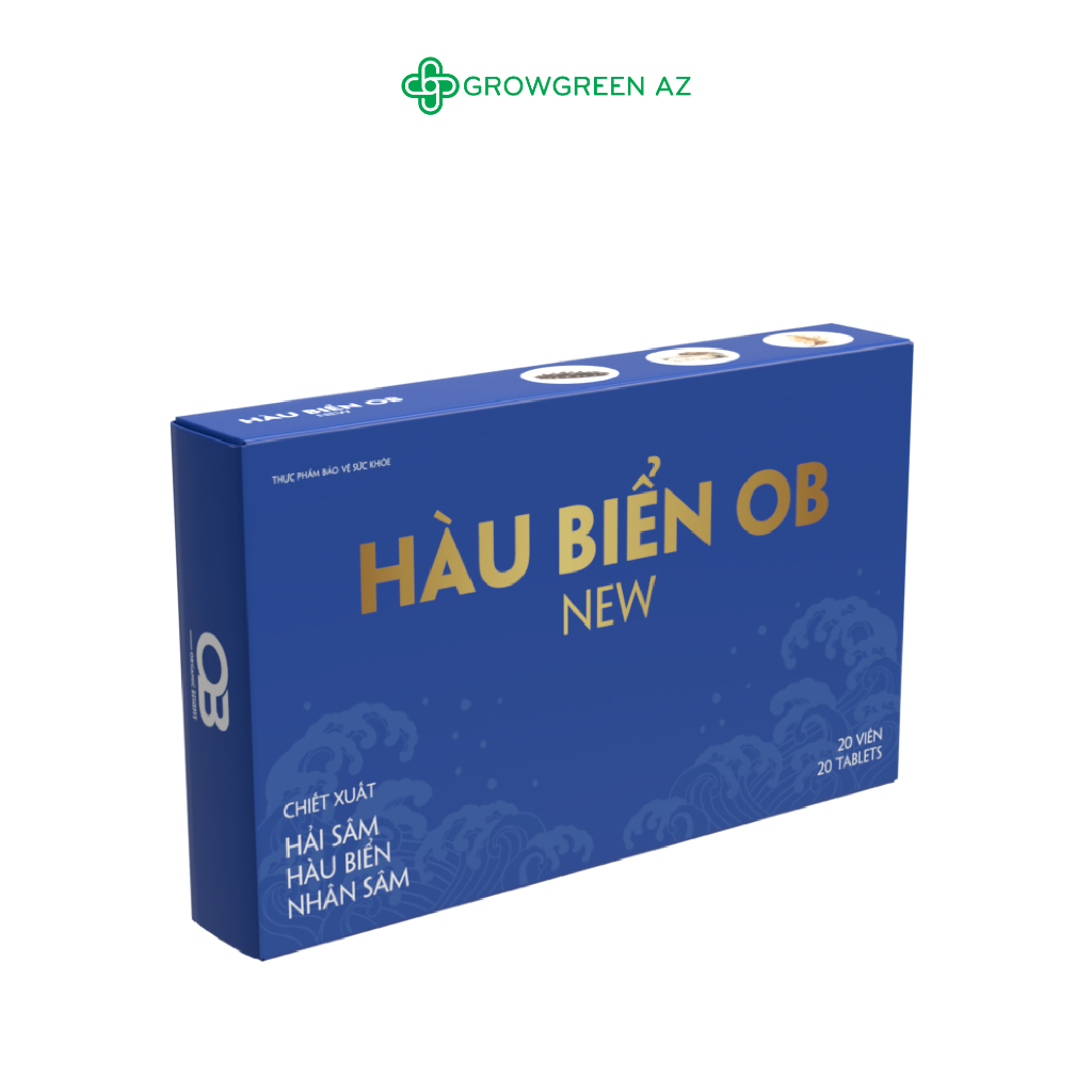 HOBN-[CHÍNH HÃNG]Tinh chất hàu biển Oyster Hàu Biển Ob New GrowGreenAz 20 Viên- Tăng Sinh Lý Nam,Tăng Khả Năng Thụ Thai