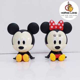 Combo 2 Mô hình chuột Mickey, quà tặng Sưu tầm Độc đáo, trang trí Bánh Kem, PC, bàn làm việc (phụ kiện Hoàng Long)