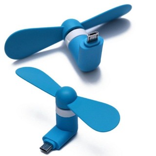 Quạt mini điện thoại, máy tính chân USB, Type C, Lightning