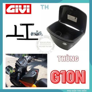 Combo thùng giữa givi G10N 10lít kèm pát gắn cho nhiều xe như winner, winner x , exciter 150, exciter 155, wave, dream,.