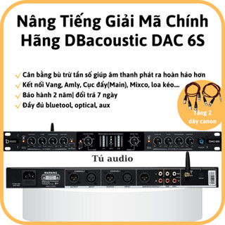 Máy nâng tiếng dB acoustic DAC 6S tích hợp giải mã DAC và bluetooh.Hàng chính hãng - tặng kèm dây canon.