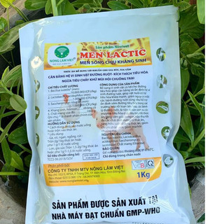 MEN LACTIC men sống chịu kháng sinh, khoẻ tiêu hoá ngừa tiêu chảy gói 1kg