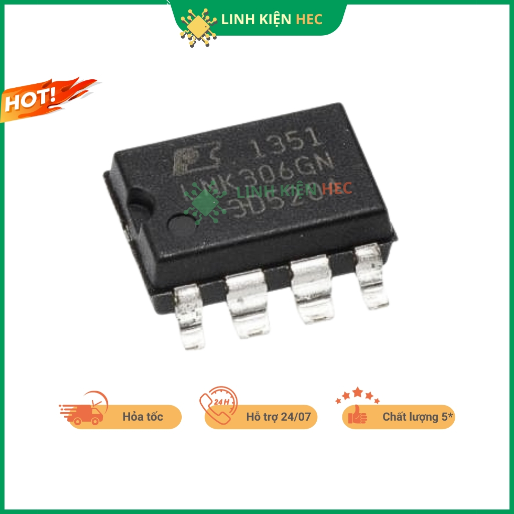 Ic nguồn LNK306GN SOP-7 chính hãng Power Integrations linhkienhec