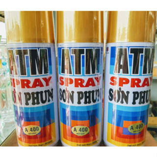 [Hỏa Tốc HCM] Sơn Phun Màu Nhũ Vàng – Bạc – Đồng ATM Spray Cao Cấp (400ml/chai) - CHIBANSI