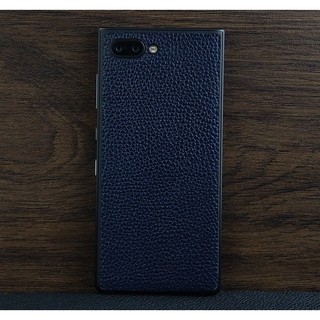 dán da blackberry key2 da bò màu xanh đen