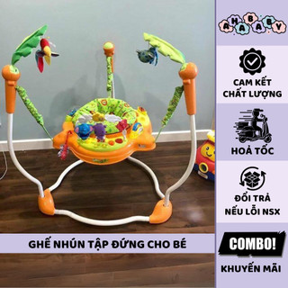 [XẢ KHO GIÁ TỐT] Ghế nhún tập đứng có đèn nhạc iBaby màu cam chính hãng bảo hành 1 năm
