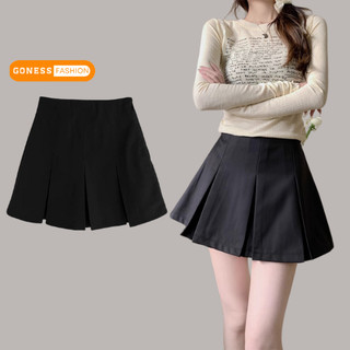 Chân váy ngắn Goness xếp ly to phong cách tennis xòe kiểu thời trang Hàn Quốc cạp cao bản to dáng chữ a Q640