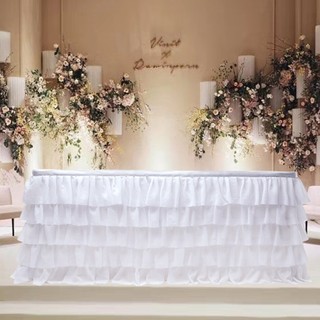 Váy Quây Bàn Sinh Nhật Vải Voan 0.7m*2m7 - Phụ Kiện Decor Bàn Gallery/Sự Kiện Công Ty - Gifthaus HCM
