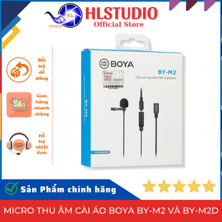 Micro thu âm cài áo boya by-m2 và by-m2d - chất lượng âm thanh đỉnh cao hl studio