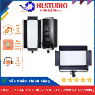 Combo đèn led bảng studio yidoblo d-3100ii 220w và a-2200iiq 100w 3200k-5600k hl studio
