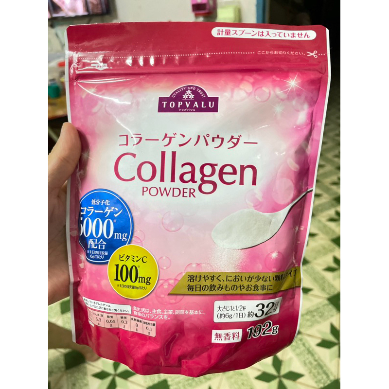 Bột Collagen Topvalu hàng nội địa Nhật giúp đẹp da, cải thiện sạm nám, làm sáng da