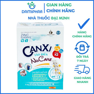 Canxi tảo biển nucare hộp 20 gói - bổ sung canxi cho trẻ, tăng chiều cao cho trẻ
