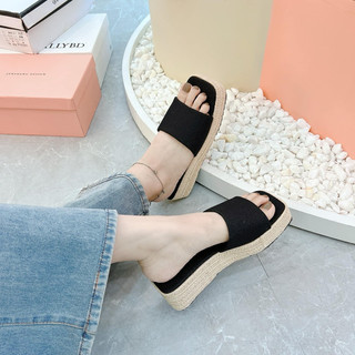 Dép xuồng đế cói cao 5 phân