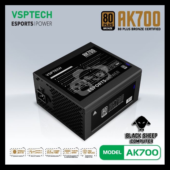 Nguồn PSU VSPTECH - IFORGAME AK700 80PLUS BRONZE